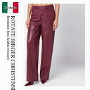 【数量限定・在庫限り・早い者勝ち!】 ロテート / Rotate Birger Christensen Bordeaux Faux Leather Trousers / 1142442734 / 1142442734 2734 2734 / 114244273427342734 / パンツ