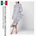 【数量限定・在庫限り・早い者勝ち!】 ロテート / Rotate Birger Christensen Asymmetrical Silver Dress / ...