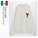 【数量限定・在庫限り・早い者勝ち!】 アミアレクサンドルマテュッシ / Ami Paris White Ami De Coeur Sweater / UKS83...