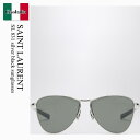【数量限定・在庫限り・早い者勝ち!】 サンローラン / Saint Laurent Sl 831 Silver Black Sunglasses / 843055 Y9969 / 843055 Y9969 8100 / 843055Y99698100 / サングラス