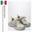 【数量限定・在庫限り・早い者勝ち!】 バレンシアガ / Balenciaga 3Xl Taupe Neon Yellow Sneakers / 734734 W...