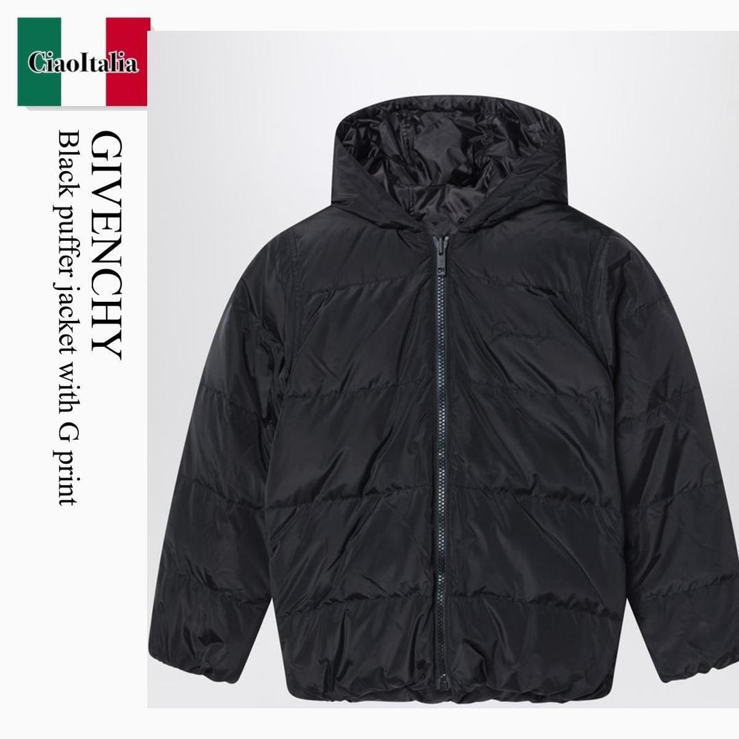 【数量限定・在庫限り・早い者勝ち!】 ジバンシィ / Givenchy Black Puffer Jacket With G Print / H30931NY ...