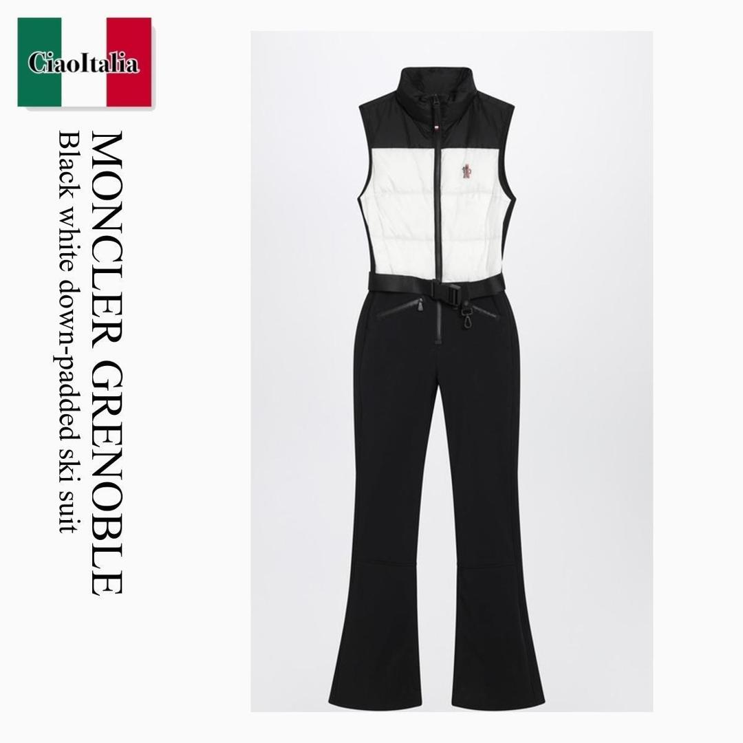 【数量限定・在庫限り・早い者勝ち！】 モンクレール / Moncler Grenoble Black White Down-Padded Ski..