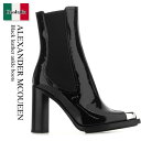 【数量限定・在庫限り・早い者勝ち!】 アレキサンダー・マックイーン / Alexander Mcqueen Black Leather Ankle Boots ...