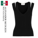 【数量限定・在庫限り・早い者勝ち!】 アレキサンダー・マックイーン / Alexander Mcqueen Black Viscose Blend Top / ...