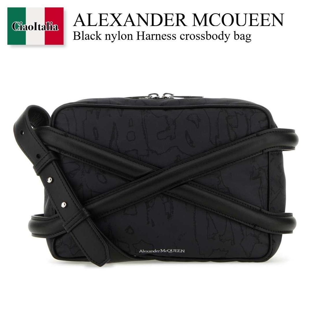 国内送/送関込【Alexander McQueen】ブラック ショルダーバッグ 楽天市場】アレキサンダーマックイーン バッグ(ショルダー