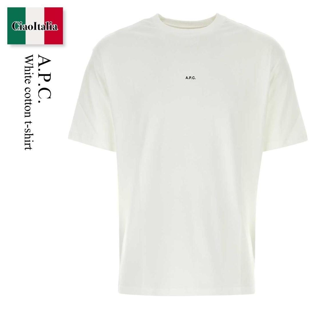 【数量限定・在庫限り・早い者勝ち!】 A.P.C. / A.P.C. White Cotton T-Shirt / COHBW H26386 / COHBW H26386 TAG / COHBWH26386 / COHBWH26386 TAG / COHBWH26386TAG / Tシャツ・カットソー