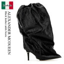 【数量限定・在庫限り・早い者勝ち!】 アレキサンダー・マックイーン / Alexander Mcqueen Black Leather Ankle Boots ...