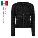 【数量限定・在庫限り・早い者勝ち!】 グッチ / Gucci Black Wool Blend Cardigan / 805754 XKEDI / 805754...