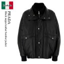 【数量限定・在庫限り・早い者勝ち!】 プラダ / Prada Black Nappa Leather Bomber Jacket / 58A203 F0002 ...