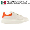【数量限定・在庫限り・早い者勝ち!】 アレキサンダー・マックイーン / Alexander Mcqueen White Leather Sneakers Wit...