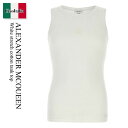 【数量限定・在庫限り・早い者勝ち!】 アレキサンダー・マックイーン / Alexander Mcqueen White Stretch Cotton Tank ...