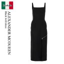 【数量限定・在庫限り・早い者勝ち!】 アレキサンダー・マックイーン / Alexander Mcqueen Black Twill Dress / 757633...
