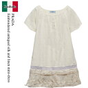 【数量限定・在庫限り・早い者勝ち!】 プラダ / Prada Embroidered Antiqued Silk And Linen Mini-Dress / ...