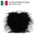 【数量限定・在庫限り・早い者勝ち!】 アレキサンダーワン / かばん / カバン / Alexander Wang Black Feathers Clutch / 20123C01F / 20123C01F 001 / 20123C01F001 / クラッチバッグ