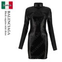 【数量限定・在庫限り・早い者勝ち!】 バレンシアガ / Balenciaga Black Sequins Mini Dress / 725104 TMR68 /...