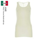 【数量限定・在庫限り・早い者勝ち!】 アミアレクサンドルマテュッシ / Ami Ivory Viscose Blend Tank Top / FTK101JE0...