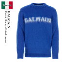 【数量限定・在庫限り・早い者勝ち!】 バルマン / Balmain Electric Blue Wool Blend Sweater / BH0KD000KF3...