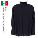 【数量限定・在庫限り・早い者勝ち!】 アミアレクサンドルマテュッシ / Ami Midnight Blue Acetate Blend Oversize Shi...