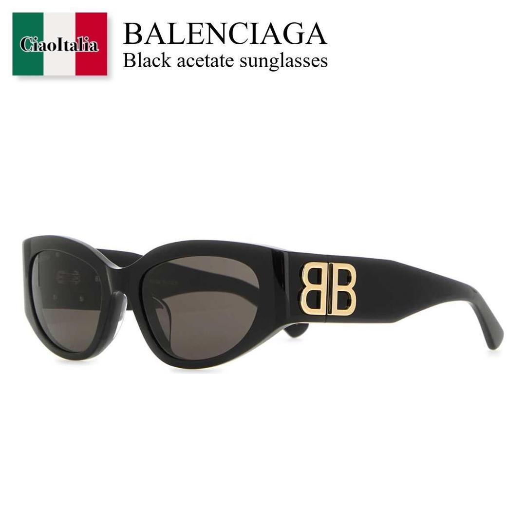 【数量限定・在庫限り・早い者勝ち!】 バレンシアガ / Balenciaga Black Acetate Sunglasses / 773502 T0039 / 773502 T0039 1000 / 773502T0039 / 773502T0039 1000 / 773502T00391000 / サングラス