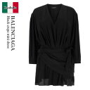 【数量限定・在庫限り・早い者勝ち!】 バレンシアガ / Balenciaga Black Crepe Mini Dress / 772748 TAN01 / 772748 TAN01 1000 / 772748TAN01 / 772748TAN01 1000 / 772748TAN011000 / ワンピース