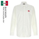 【数量限定・在庫限り・早い者勝ち!】 バルマン / Balmain White Stretch Poplin Shirt / DH0HS406CF43 / DH...