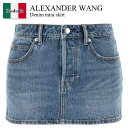 【数量限定・在庫限り・早い者勝ち!】 アレキサンダーワン / Alexander Wang Denim Mini Skirt / 4DC4245476 / 4D...
