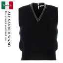 【数量限定・在庫限り・早い者勝ち!】 アレキサンダーワン / Alexander Wang Black Stretch Wool Blend Vest / 1KC1251060 / 1KC1251060 001 / 1KC1251060001 / ベスト・ジレ(4)