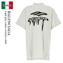 【数量限定・在庫限り・早い者勝ち!】 バレンシアガ / Balenciaga Light Grey Cotton Oversize T-Shirt / 7873...