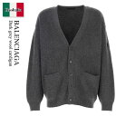 【数量限定・在庫限り・早い者勝ち!】 バレンシアガ / Balenciaga Dark Grey Wool Cardigan / 813062 T1703 / ...
