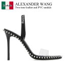 【数量限定・在庫限り・早い者勝ち!】 アレキサンダーワン / Alexander Wang Two-Tone Leather And Pvc Sandals / 3049S0000M / 3049S0000M 001 / 3049S0000M001 / サンダル・ミュール(4)