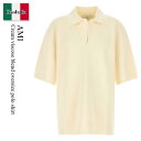 【数量限定・在庫限り・早い者勝ち!】 アミアレクサンドルマテュッシ / Ami Cream Viscose Blend Oversize Polo Shirt ...