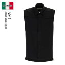 【数量限定・在庫限り・早い者勝ち!】 アミアレクサンドルマテュッシ / Ami Black Crepe Shirt / HSH220AC0014 / HSH22...