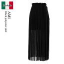 【数量限定・在庫限り・早い者勝ち!】 アミアレクサンドルマテュッシ / Ami Black Polyester Skirt / FSK353PL0027 / F...