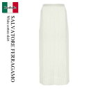【数量限定・在庫限り・早い者勝ち!】 フェラガモ / Salvatore Ferragamo White Cotton Skirt / 111732 76107...
