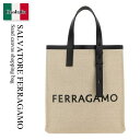 【数量限定・在庫限り・早い者勝ち!】 フェラガモ / かばん / カバン / Salvatore Ferragamo Sand Canvas Shopping ...