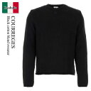 【数量限定・在庫限り・早い者勝ち!】 クレージュ / Courreges Black Cotton Blend Sweater / 124MPU137FI005...