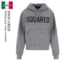 【数量限定・在庫限り・早い者勝ち!】 ディースクエアード / Dsquared Melange Grey Cotton Sweatshirt / S75GU05...