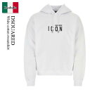 【数量限定・在庫限り・早い者勝ち!】 ディースクエアード / Dsquared White Cotton Sweatshirt / S79GU0134 S255...