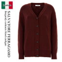 【数量限定・在庫限り・早い者勝ち!】 フェラガモ / Salvatore Ferragamo Burgundy Cashmere Blend Cardigan ...