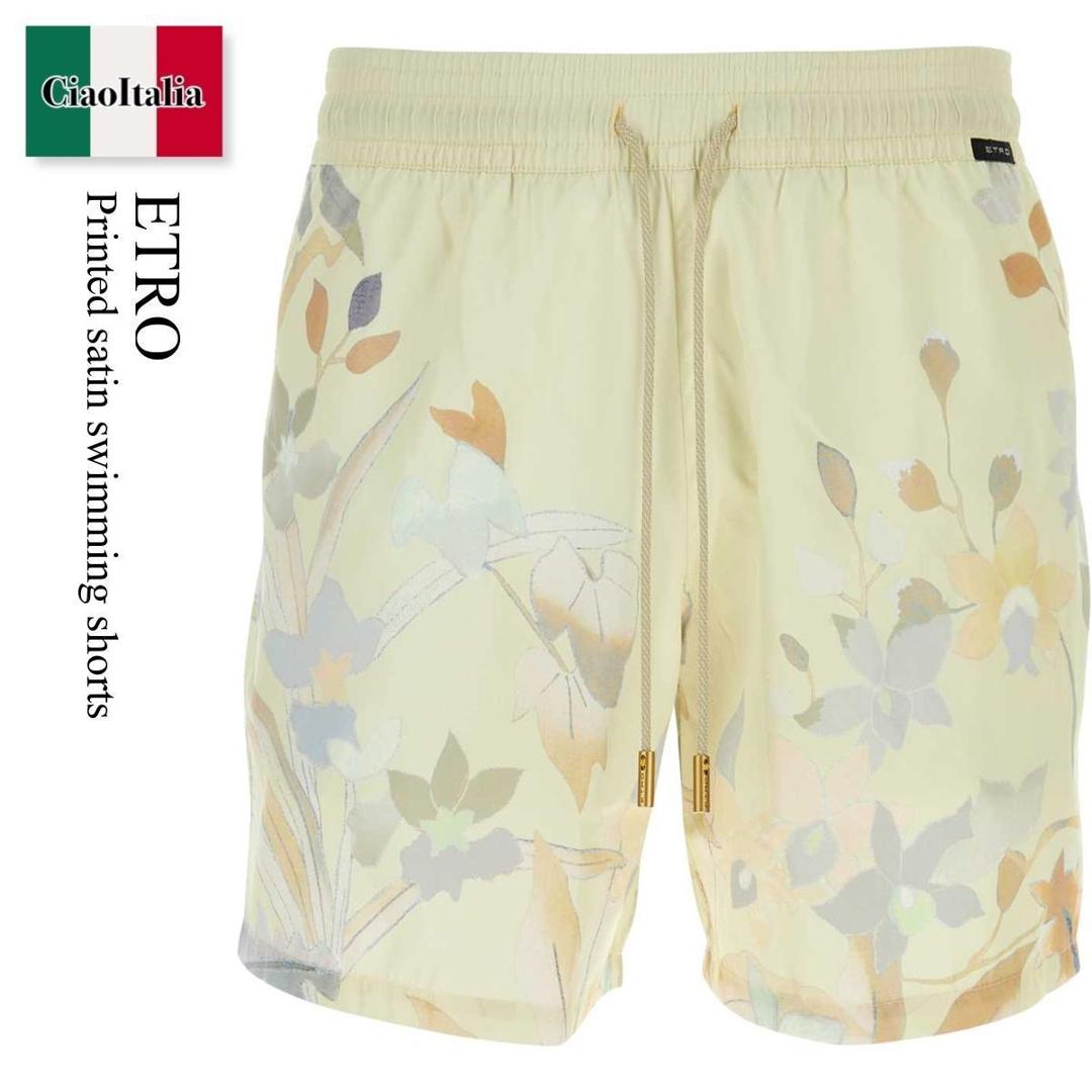 【数量限定・在庫限り・早い者勝ち!】 エトロ / Etro Printed Satin Swimming Shorts / 1B350 1381 / 1B350 1381 0500 / 1B3501381 / 1B3501381 0500 / 1B35013810500 / 水着