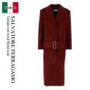 【数量限定・在庫限り・早い者勝ち!】 フェラガモ / Salvatore Ferragamo Tiziano Red Wool Blend Coat / 13G...