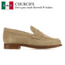 【数量限定・在庫限り・早い者勝ち!】 チャーチ / Church'S Dove Grey Suede Heswall W Loafers / DD00959CA...