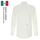 【数量限定・在庫限り・早い者勝ち!】 ディースクエアード / Dsquared White Stretch Poplin Shirt / S74DM0659 S...