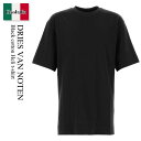 【数量限定・在庫限り・早い者勝ち!】 ドリス ヴァン ノッテン / Dries Van Noten Black Cotton Heli T-Shirt / 25...