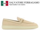 【数量限定・在庫限り・早い者勝ち!】 フェラガモ / Salvatore Ferragamo Sand Leather Crio Loafers / 03062...