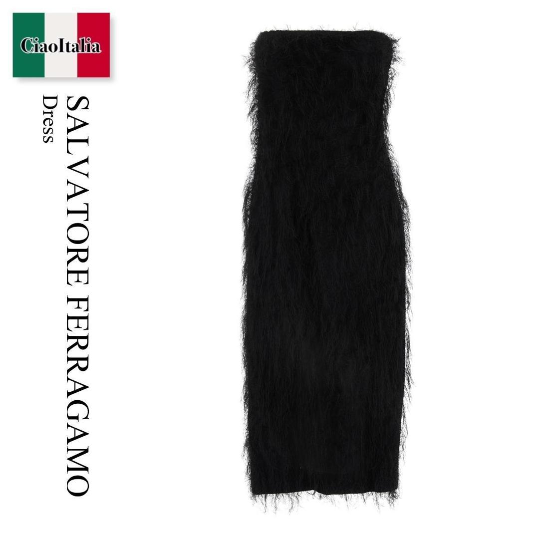 【数量限定・在庫限り・早い者勝ち!】 フェラガモ / Salvatore Ferragamo Dress / 13F712 775670 / 13F712 775670 NERO / 13F712775670 / 13F712775670 NERO / 13F712775670NERO / ワンピース