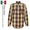 【数量限定・在庫限り・早い者勝ち!】 ディースクエアード / Dsquared Sparkling Grunge Military Shirt / S71DM0...