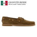 【数量限定・在庫限り・早い者勝ち!】 ジャンヴィト ロッシ / Gianvito Rossi Brown Suede Vandee Loafers / G25367 10GOM S4C / G25367 10GOM S4C CMCM / G2536710GOMS4C / G2536710GOMS4C CMCM / G2536710GOMS4CCMCM / ローファー・オックスフォード(4)