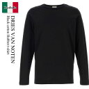 【数量限定・在庫限り・早い者勝ち!】 ドリス ヴァン ノッテン / Dries Van Noten Black Cotton Hubbot T-Shirt / ...